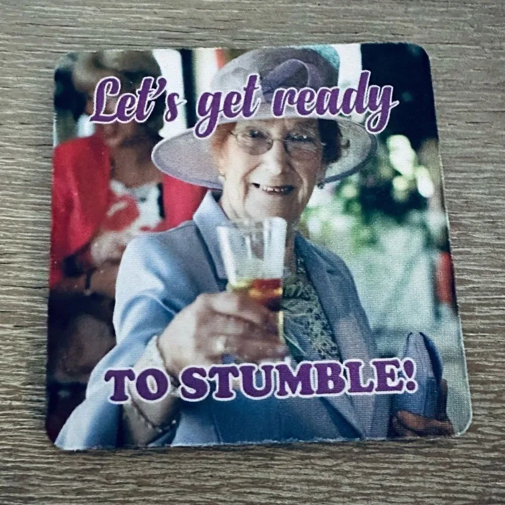 Funny Grandma Cocktail Drink Gift Coaster